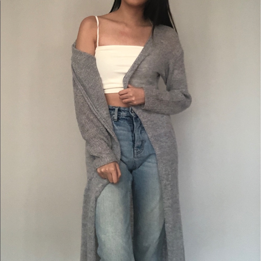 Long grey Cardigan